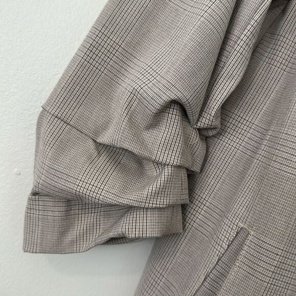 Maison d'Amélie PARIS Plaid Revolve Open Front Blazer M - Picture 4 of 8